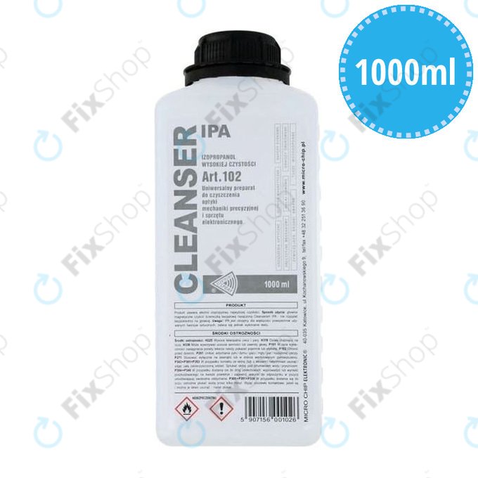 Cleanser IPA - Lichid de curățare - Isopropanol 100% (1000ml)