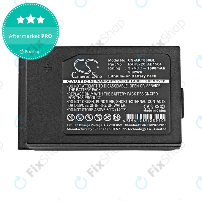 Baterie pentru Akerstroms Mercury 8B, Jupiter, Era 150J, 1600mAh, Li-Ion, 3.7V, RAK3720, HQ