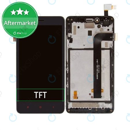 Xiaomi Redmi Note 2 - Ecran LCD + Sticlă Tactilă + Ramă (Black) TFT