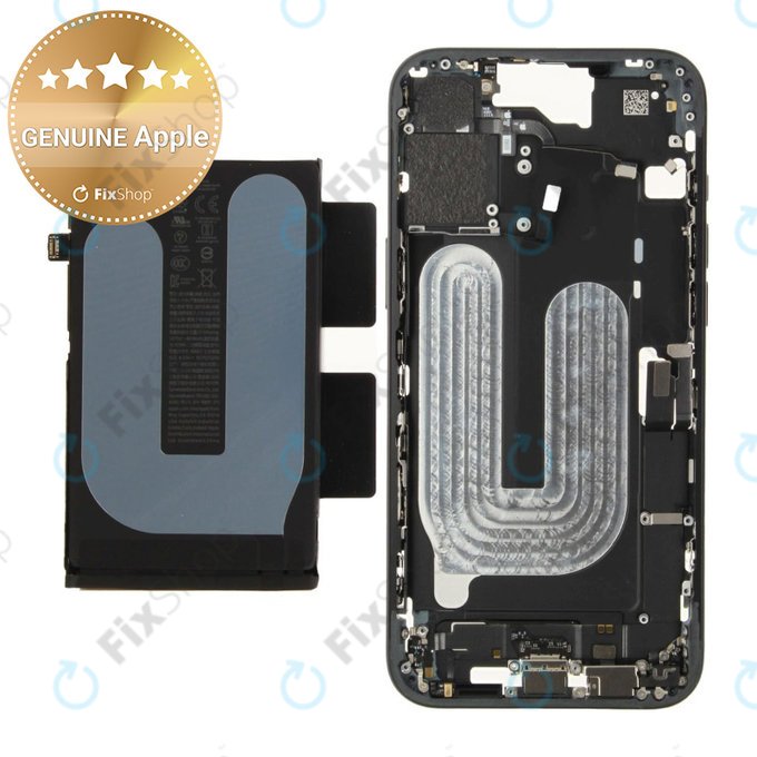 Ramă Mijlocie cu Baterie iPhone 16 Plus | Black | ZD076-00684 | Genuine Apple