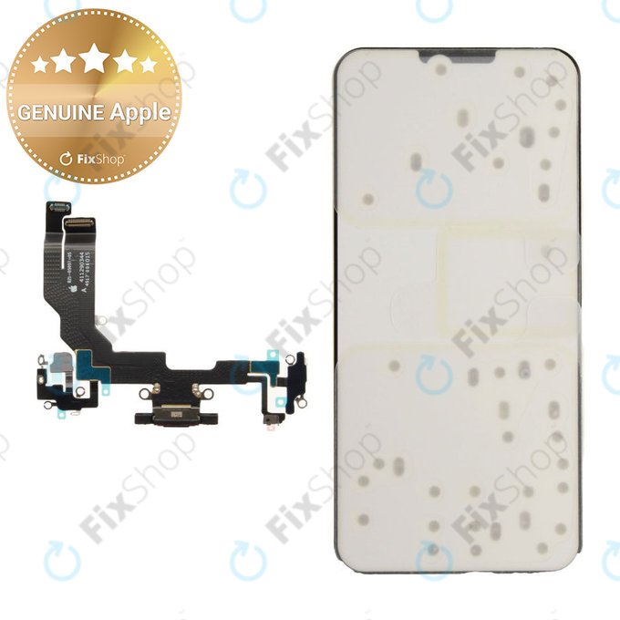 Conector de Încărcare + Cablu Flex pentru iPhone 16e | Black | 923-12009 | Genuine Apple