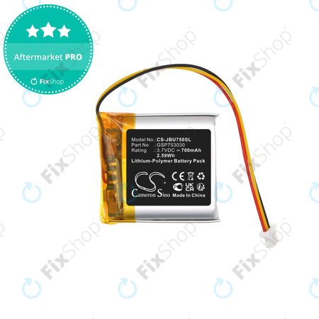 Baterie pentru JBL Tune 750, 700mAh, Li-Pol, 3.7V, GSP753030, HQ