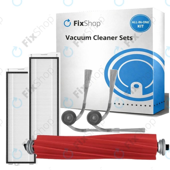 Set de piese de schimb pentru Roborock QV 35A, QR 798, QV35S (1x Perie principală, 2x Filter, 2x Perie laterală)