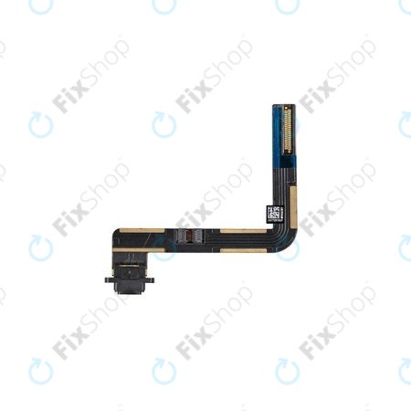Apple iPad (6th Gen 2018) - Conector de Încărcare + Cablu Flex (Black)