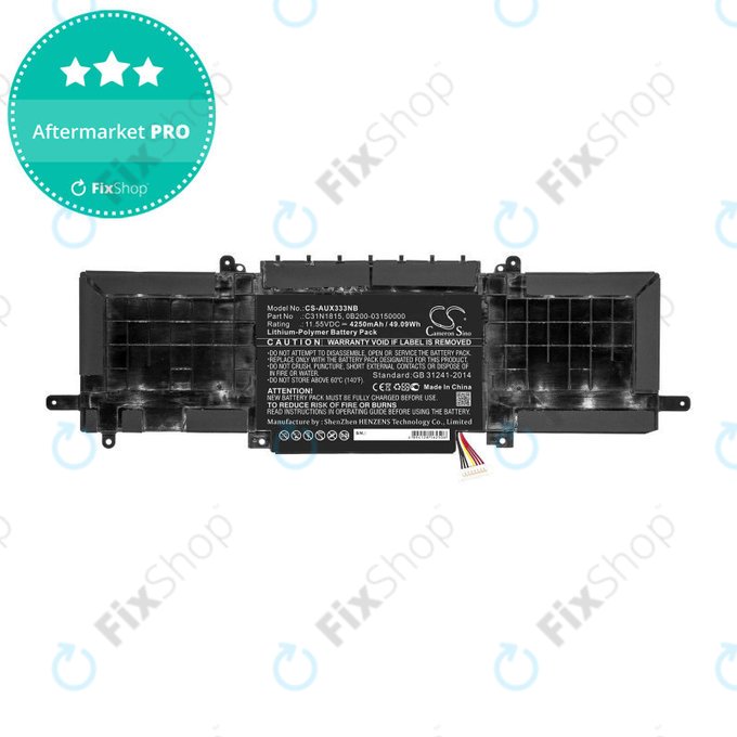 Baterie pentru Asus Zenbook UX333FN, Zenbook UX333FA, 4250mAh, Li-Pol, 11.55V, C31N1815, HQ