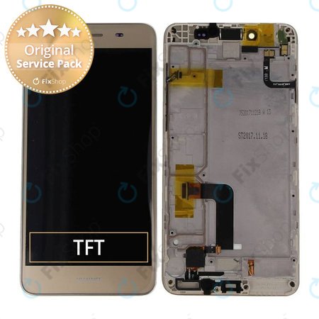 Huawei Y5 II 4G - Ecran LCD + Sticlă Tactilă + Ramă (Sand Gold) - 97070NWB Genuine Service Pack