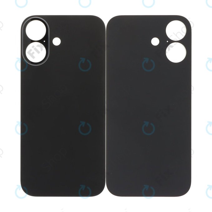 Apple iPhone 17 - Sticlă Carcasă Spate cu Orificiu Mărit pentru Cameră (Black)