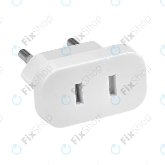 Adaptor 220V pentru priză de la US la EU (Alb)