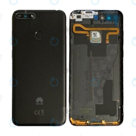 Huawei Y6 Prime (2018) - Carcasă Baterie + Senzor de Amprentă (Negru) - 97070TYG