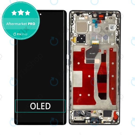 Honor 70 - Ecran LCD + Sticlă Tactilă + Ramă (Midnight Black) OLED