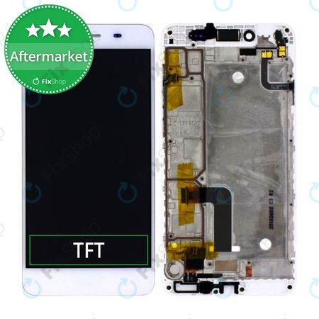 Huawei Y6 II Compact - Ecran LCD + Sticlă Tactilă + Ramă (White) TFT