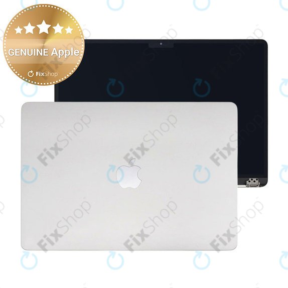 Display LCD pentru MacBook Air 15", A3114 (2024), cu sticlă frontală și capac, Silver, 661-40256, Genuine Apple