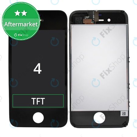Apple iPhone 4 - Ecran LCD + Sticlă Tactilă + Ramă (Black) TFT