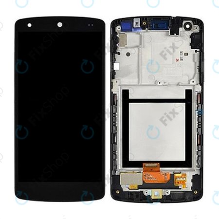 LG Nexus 5 D821 - Ecran LCD + Sticlă Tactilă + Ramă (Black) - ACQ86661402 Genuine Service Pack