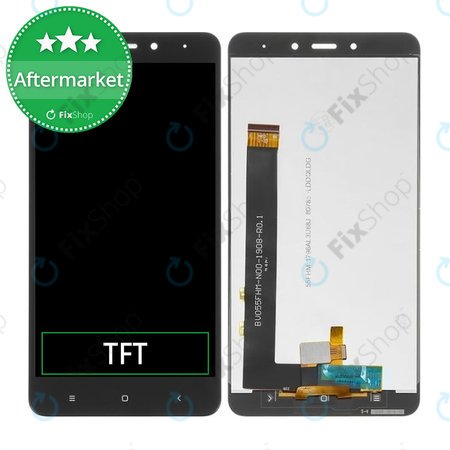 Xiaomi Redmi Note 4 (Mediatek) - Ecran LCD + Sticlă Tactilă (Black) TFT