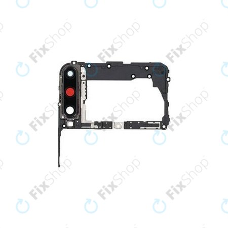 Huawei P40 Lite E - Kryka Zakladnej Dosky + Sticlă Cameră Spate (Midnight Black) - 51661PVP, 51661RLH