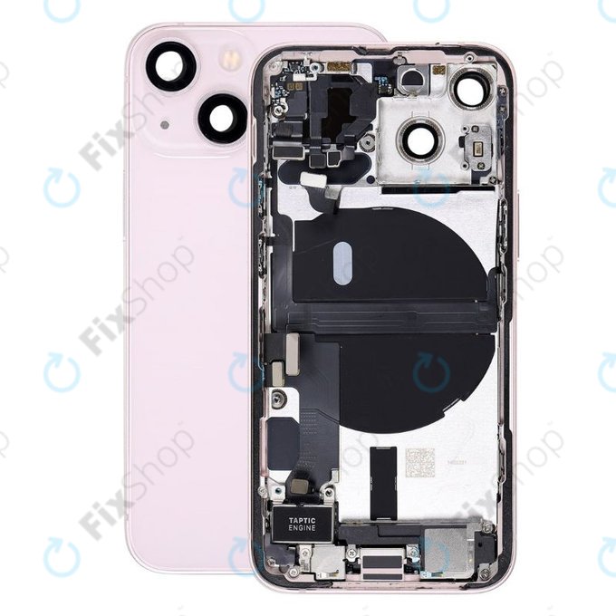 Apple iPhone 13 Mini - Carcasă Spate cu Piese Mici (Pink)