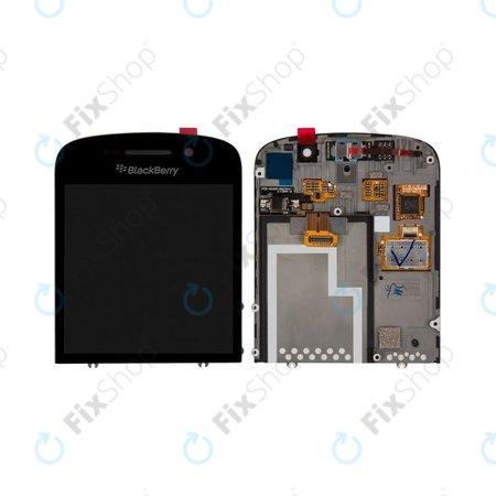 Blackberry Q10 - Ecran LCD + Sticlă Tactilă + Ramă (Black) TFT