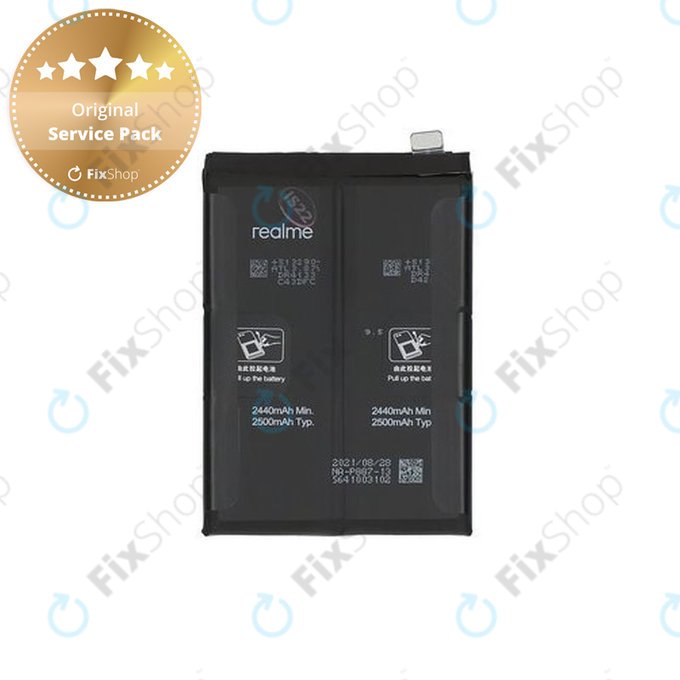 Realme GT 2 Pro 5G RMX3301 RMX3300, GT Neo 2 5G RMX3370 - Baterie BLP887 5000mAh - 4908703 Genuine Service Pack