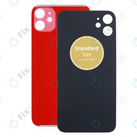 Apple iPhone 11 - Sticlă Carcasă Spate (Red)