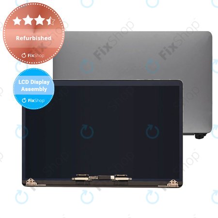 Apple MacBook Pro 15" A1990 (2018 - 2019) - Ecran LCD + Sticlă Frontală + Carcasă Spate (Space Gray) Refurbished