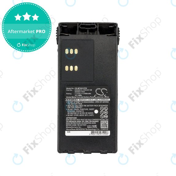 Baterie pentru Motorola GP, HT, MTX, Pro-series, 2100mAh, Ni-MH, 7.2V, HNN9013, HQ