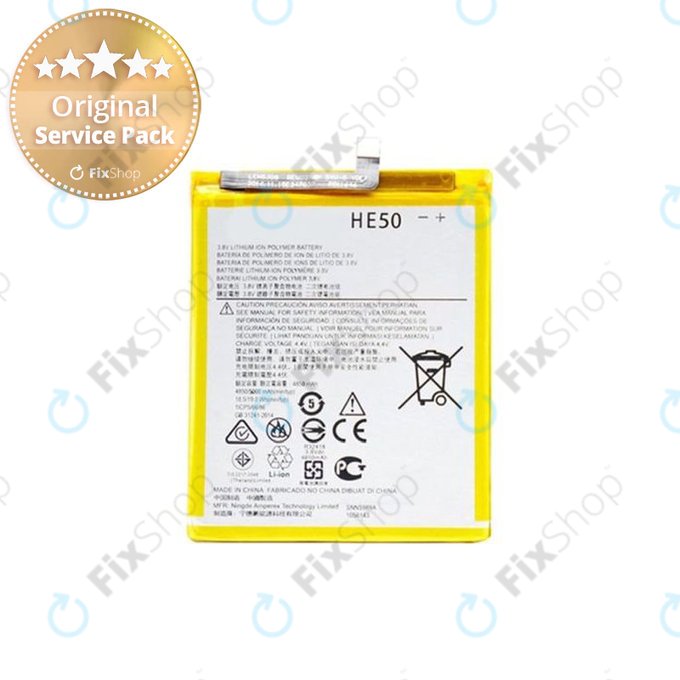 Motorola Moto E4 Plus XT1771, E5 Plus XT1924 - Baterie HE50 5000mAh - SNN5989A Genuine Service Pack