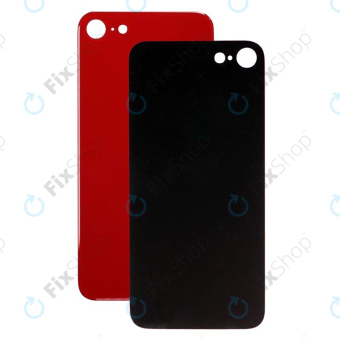 Apple iPhone 8 - Sticlă Carcasă Spate (Red)