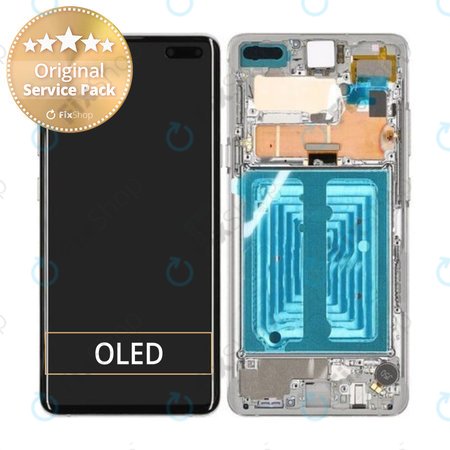 Samsung Galaxy S10 5G G977B - Ecran LCD + Sticlă Tactilă + Ramă (Majestic Black) - GH82-20442B Genuine Service Pack