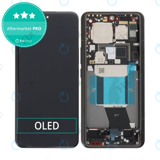 Xiaomi 14 Ultra - Ecran LCD + Sticlă Tactilă + Ramă (Black) OLED