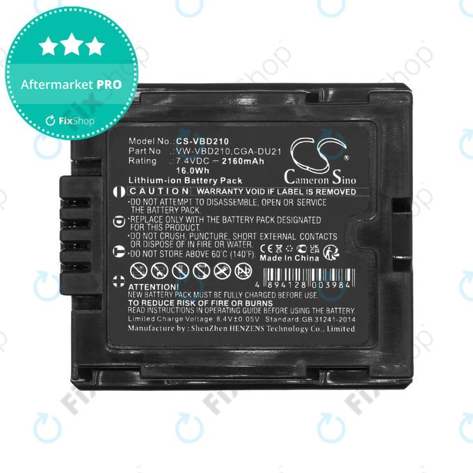 Baterie pentru Panasonic NV, PV, VDR, Hitachi DZ, 2160mAh, Li-Ion, 7.4V, BZ-BP14S, HQ