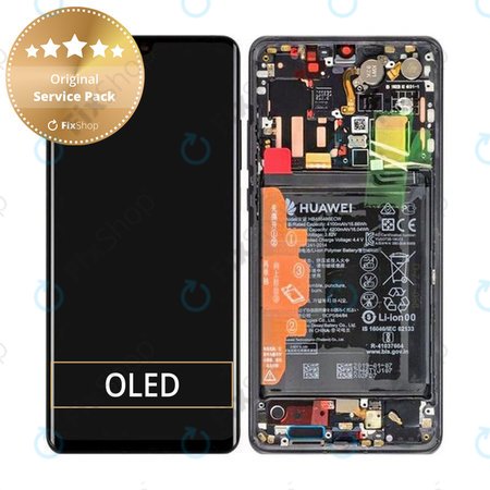 Huawei P30 Pro, P30 Pro 2020 - Ecran LCD + Sticlă Tactilă + Ramă + Baterie (Black) - 02352PBT, 02355UMW, 02354NAK, 02355UNB Genuine Service Pack