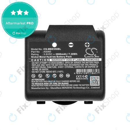 Baterie pentru Imet BE5500, 2000mAh, Ni-MH, 3.6V, AS060, HQ