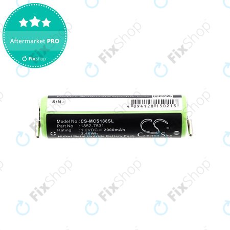Baterie pentru Moser Easy Style 1881, 2000mAh, Ni-MH, 1.2V, 1852-7531, HQ