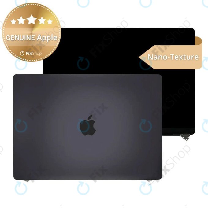 Display LCD pentru MacBook Pro 16" A3403 (2024), cu sticlă frontală și capac, Nano-Texture, Space Black, 661-42326, Genuine Apple