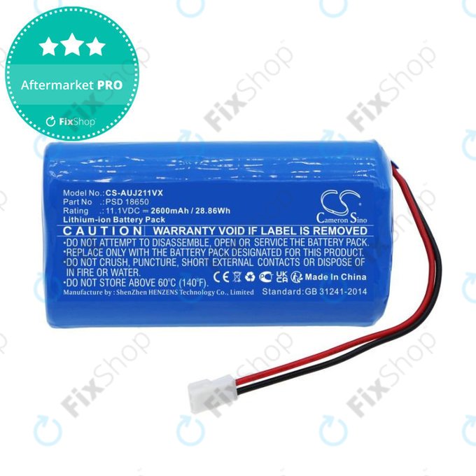 Baterie pentru Aquajack 211, 2600mAh, Li-Ion, 11.1V, PSD 18650, HQ