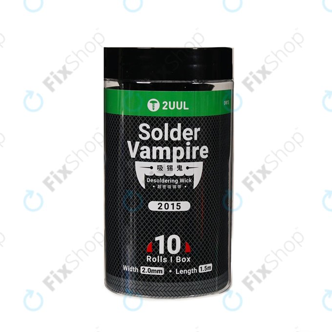 2UUL DW15 Solder Vampire - Sfoară de dezlipire (20mm × 1.5m) - 10buc