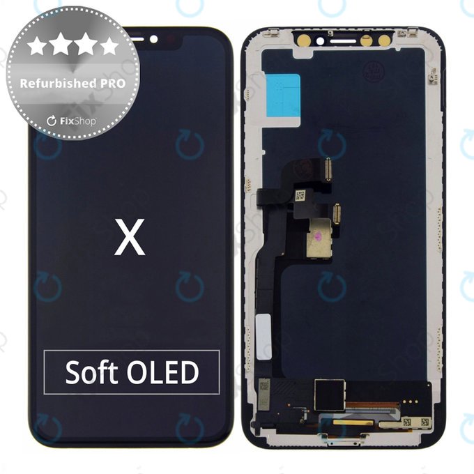 Apple iPhone X - Ecran LCD + Sticlă Tactilă + Ramă Refurbished PRO