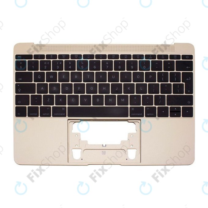 Apple MacBook 12" A1534 (Early 2015 - Mid 2017) - Superior Ramă Tastatură + Tastatură UK (Gold)