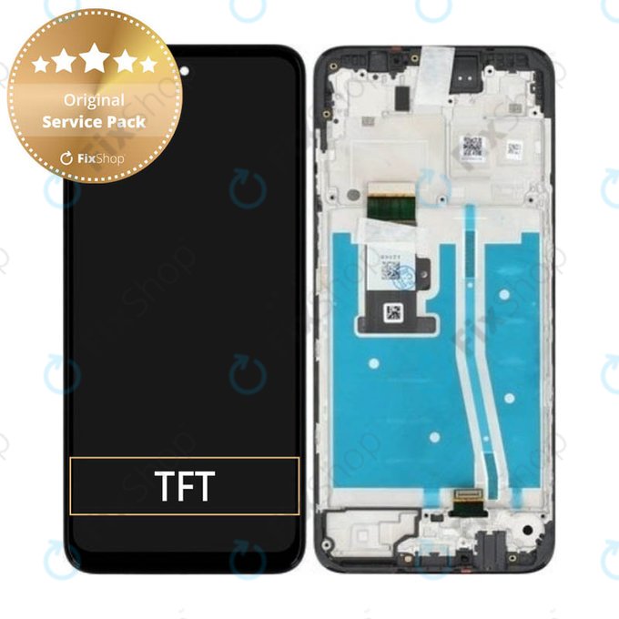 Motorola Moto G53 5G - Ecran LCD + Sticlă Tactilă + Ramă (Black) - 5D68C22150 Genuine Service Pack