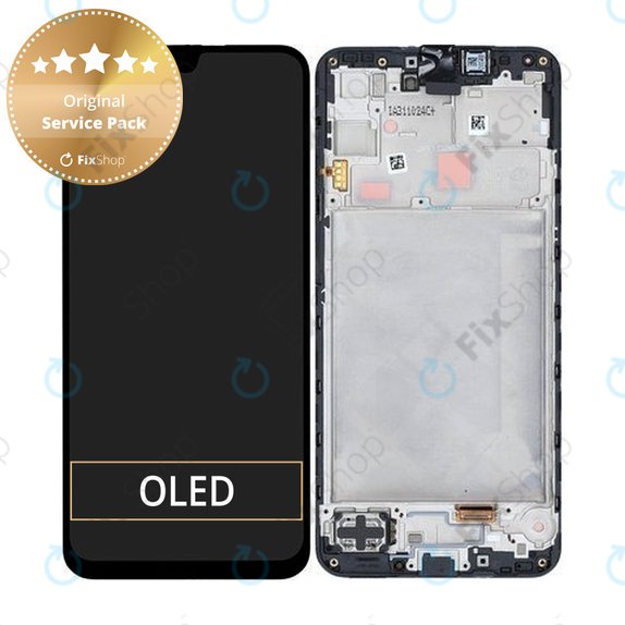 Ecran pentru Samsung A16 4G, Black, Sticlă tactilă cu ramă, GH82-36253A, Genuine Service Pack