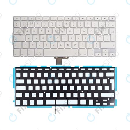 Apple MacBook 13" A1342 (Late 2009 - Mid 2011) - Tastatură + Lumină de fundal UK