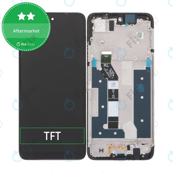 Motorola Moto G35 5G - Ecran LCD + Sticlă Tactilă + Ramă (Black) TFT