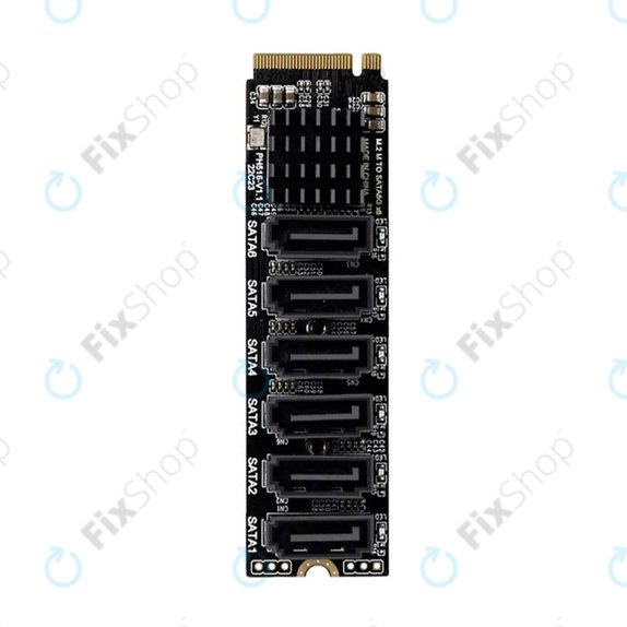 Placă de extensie M.2 NVMe cu 6 porturi SATA III