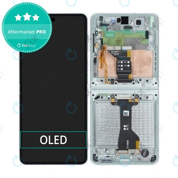 Samsung Galaxy Z Flip 7 F766B - Ecran LCD + Sticlă Tactilă + Ramă (Mint) OLED