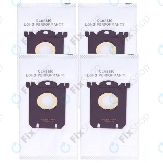 Sac de praf universal E201SM, 4 buc. pentru Electrolux, Philips, Tornado, Volta, AEG - S-bag