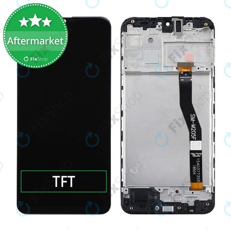 Samsung Galaxy M20 M205F - Ecran LCD + Sticlă Tactilă + Ramă (Black) TFT
