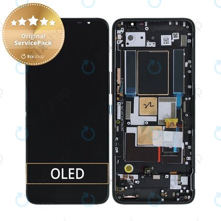 Asus ROG Phone 5s, 5s Pro ZS676KS - Ecran LCD + Sticlă Tactilă + Ramă (Blue) - 90AI0092-R20020 Genuine Service Pack