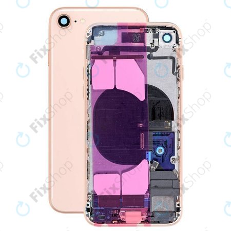 Apple iPhone 8 - Carcasă Spate cu Piese Mici (Gold)