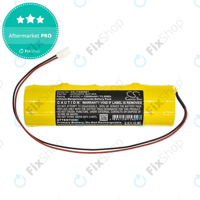Baterie pentru Jablotron JA80A, 12000mAh, Li-MnO2, 6V, 2CR34615, HQ
